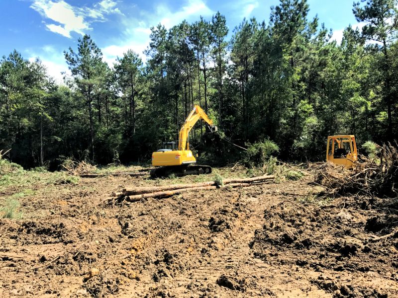 Professional land clearing equipment in Lafayette